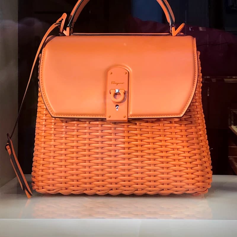 Woven Straw Handbag